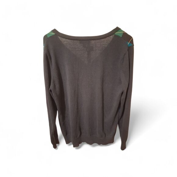 VTG St John Bay XL Argyle Cardigan Sweater Diamond Grandpa Core Bill Cosby 90's - Picture 2 of 7